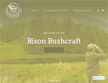 Tablet Screenshot of bisonbushcraft.co.uk